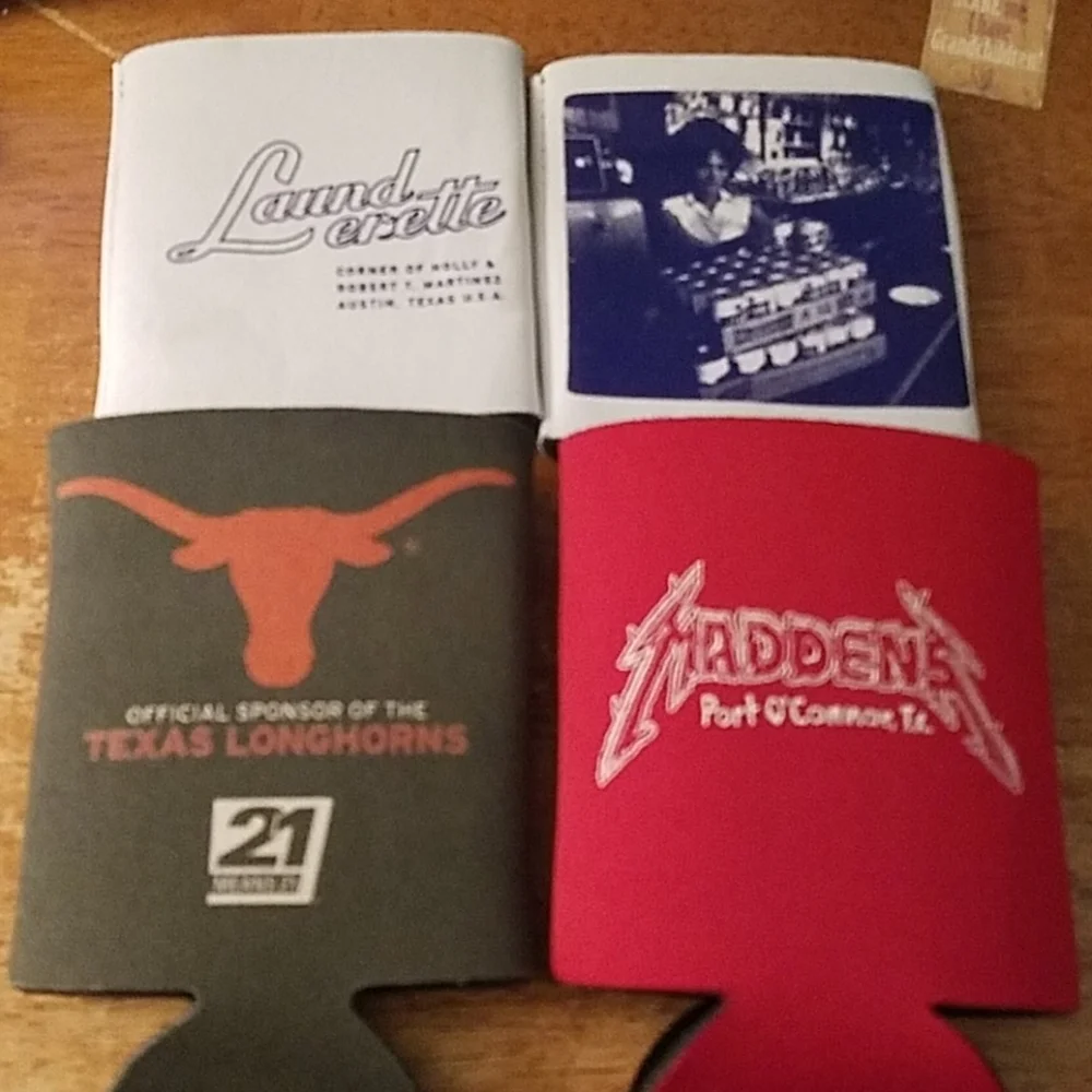 Set of 4 Texas Themed Koozies